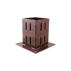 Timco | Bolt Down Fence Post Shoe | Quick Fit | 75mm | Oxide Red | Easy Installation