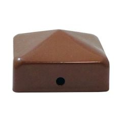Timco | Fence Post Cap / Top | 100mm | Oxide Red | Rust protection | Carbon Steel 
