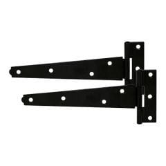 Light Tee Gate Hinge | Pair | Epoxy Black | Timco