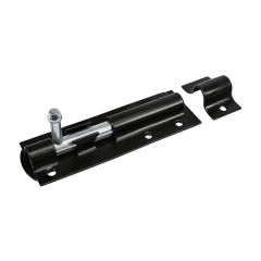 Straight Tower Bolt | 250mm | Epoxy Black | Timco