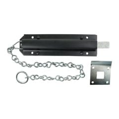 Timco | Spring Chain Gate Bolt | 450mm | Black | Fixings Included | Chain Length 450mm