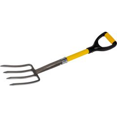  Roughneck | Micro Fork | Yellow | D-Grip handle | Lightweight Fibreglass Handle 