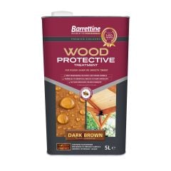 Barrettine| Protective Treatment |  Dark Brown | 5L | Contains Film Biocide Preserver 