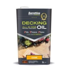 All- In- One Decking Oil | Clear | 5L | Barrettine