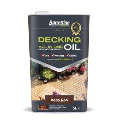 All- In- One Decking Oil | Dark Oak | 5L | Barrettine