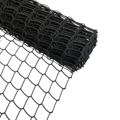 Plastic Mesh Fencing | 50mm Holes | 1 x 10m | Black | 280gsm