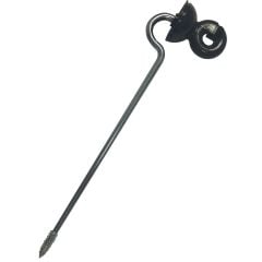Offset polywire and polyrope ring insulator for use with an electric fence system - product image