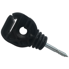 Universal multipurpose electric fencing insulators for use with polywire, polyrope or polytape - product image