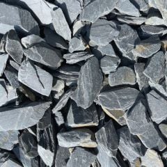 Blue Slate chippings decorative aggregate for gardening, landscaping and water features - dry product image