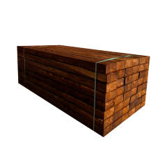 Suregreen | Brown Treated Railway Sleepers | 20 Pack | 2.4m x 200mm x 100mm | Softwood