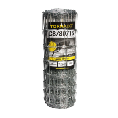 tornado mild steel stock fencing c8/80/15 hinge joint knot