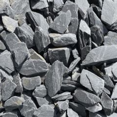 Charcoal Black Slate Chippings | 40mm | 850kg | Bulk Bag