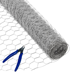 Suregreen | Chicken wire | 350mm x 1m | 25mm holes | Galvanised | Galvanised Wire Fencing