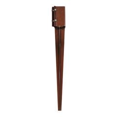 Drive in Fence Post Spike | Bolt Secure |75mm x 75mm x 750mm Oxide Red | Taurus |