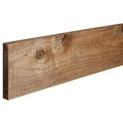 Suregreen | Square Edged Gravel Board | 2.4m x 150mm x 22mm | Brown Treated