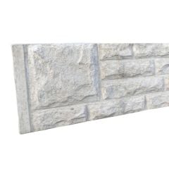 Suregreen | Rock Faced Gravel Board | 1.83m x 305mm x 50mm | Dry-Cast Concrete 