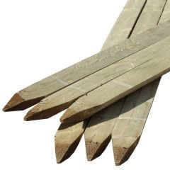 Wood Rail Fencing Stakes - Timber Half-round Posts - Main Image