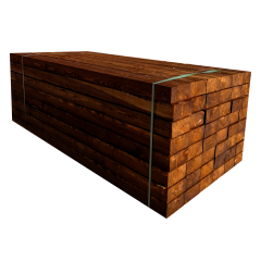 Pallet of Brown Treated Railway Sleepers (x20) | 3m x 200mm x 100mm