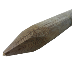 Suregreen | Round Fence Post Strainer| Cundy Peel | 3.0m | 150 - 175mm | Slow-Grown Redwood