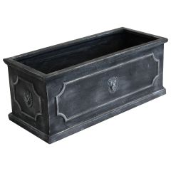 Our beautiful faux lead lion head trough, perfect for creating a landscaping or gardening feature - product image