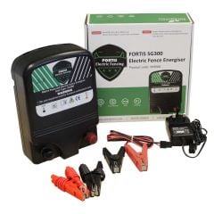 FORTIS SG300 Mains-Powered and Dual-Input Electric Fence Energiser ideal for strip grazing, permanent or temporary electric fencing, paddocks, horse fences and more - product image