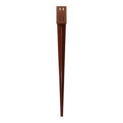 Drive in Fence Post Spike | Quick Fit | 100mm  x 100mm x 750mm | Oxide Red | Taurus