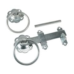 Timco | Ring Gate Latch | 150mm | Galvanised  | Max Gate Thickness 75mm | Fixings Included