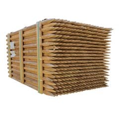 Suregreen | Machine-Round Fence Posts | 1.5m x 60mm | Pallet of x298 | Chamfered Top | UC3 Green Treated