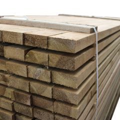 Pallet of Rectangle Rails | 3.6m x 87mm x 38mm | Treated Softwood | 240 Pieces