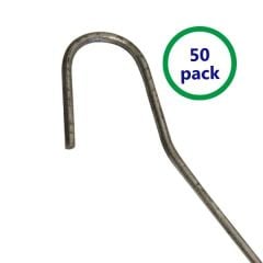 50 Pack J shaped Fence pins 
