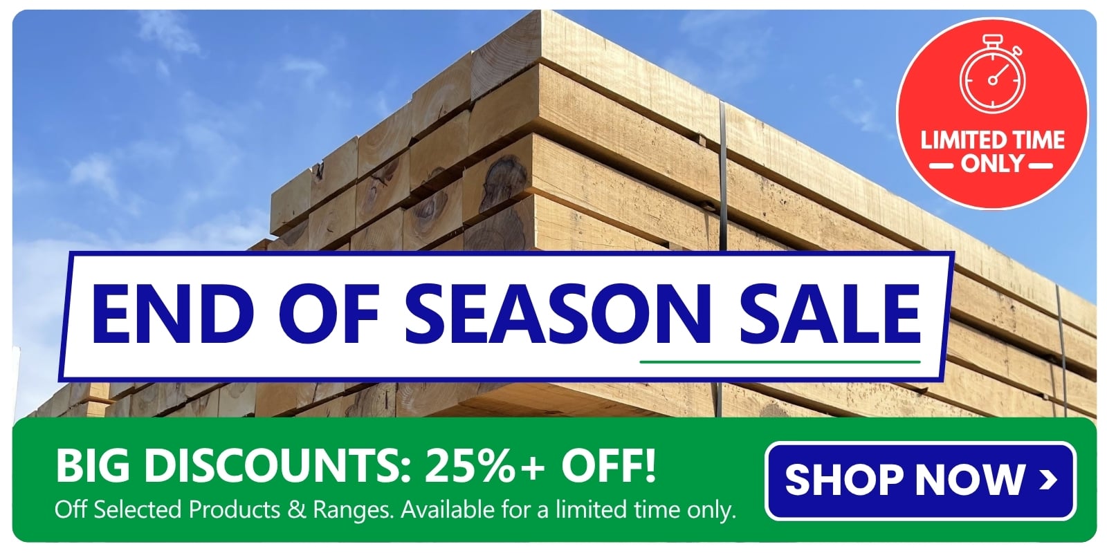 end of season sale at suregreen