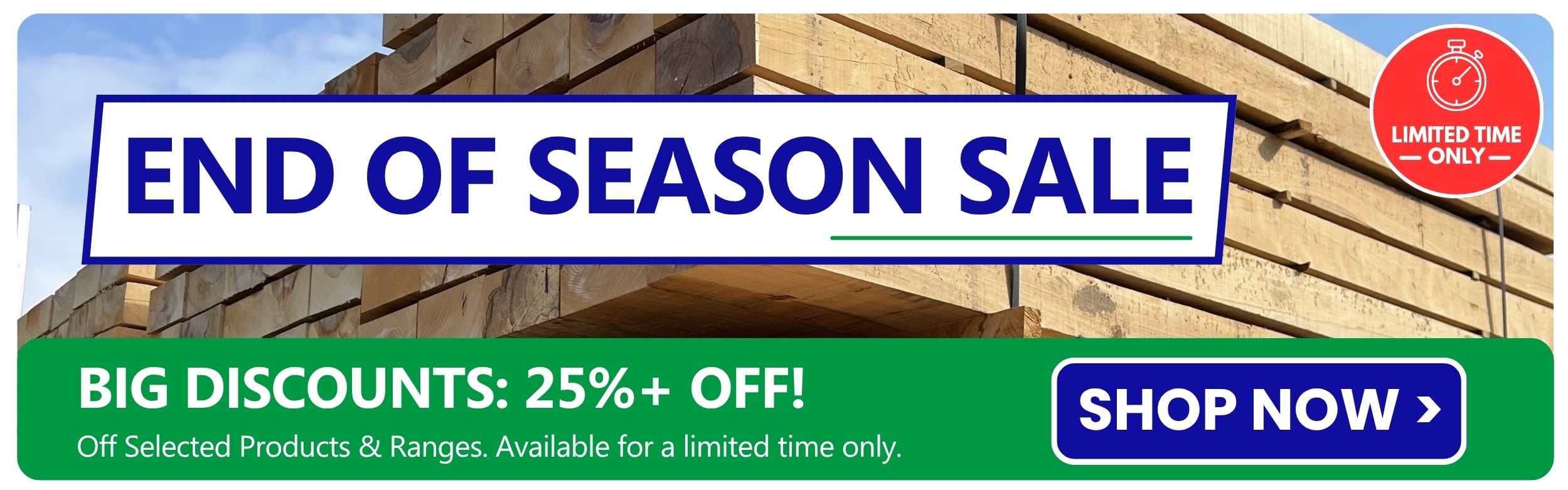 end of season sale at suregreen