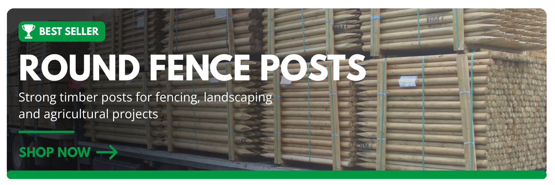 round fence posts for fencing landscaping and agricultural projects
