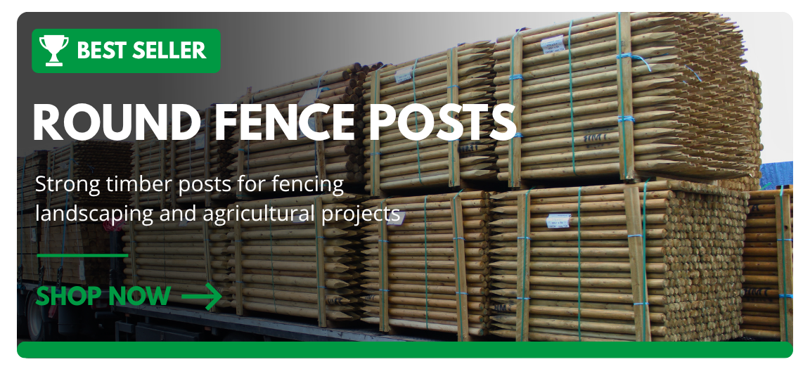 round fence posts for fencing landscaping and agricultural projects