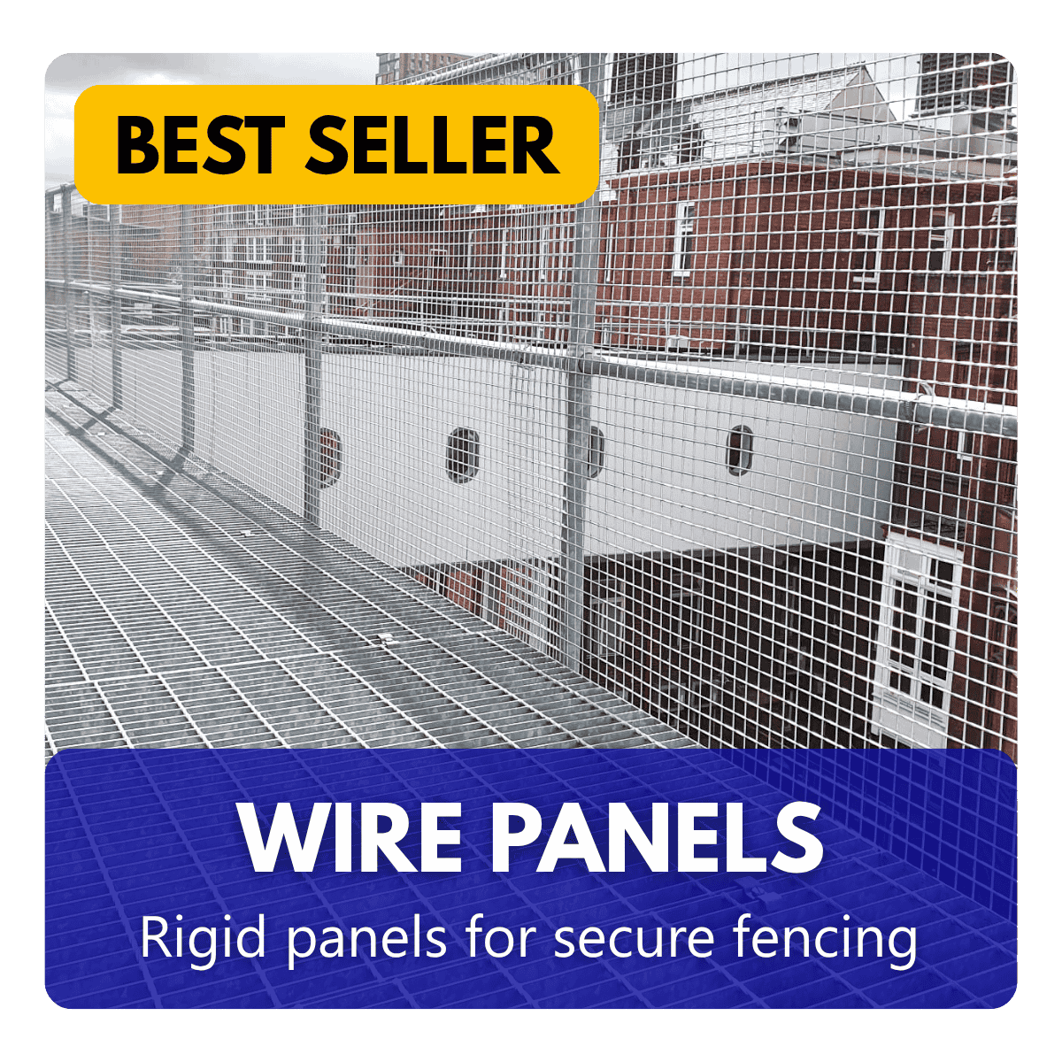 Rolls of galvanised wire mesh fencing installed around a poultry enclosure.