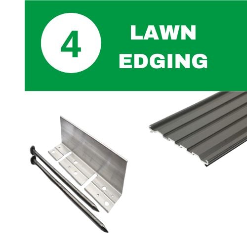 4 lawn edging block