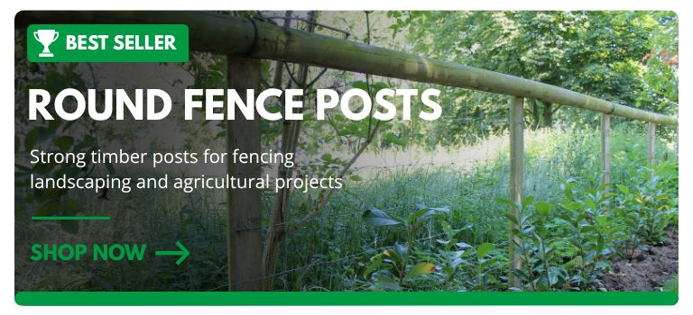 round fence posts for fencing landscaping and agricultural projects